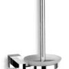 Novaservis Titania Anet - WC-borstel Wandmodel Met Houder, Melkglas/chroom 66333,0