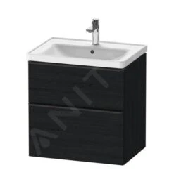 Duravit D-Neo - Wastafelonderkast 634x625x452 Mm, 2 Laden, Black Oak DE435401616