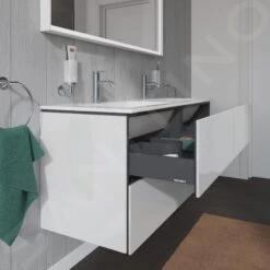 Duravit L-Cube - Wastafelonderkast 550x1290x481 Mm, 4 Laden, Glanzend Wit LC625902222 -Duravit || Geberit || Grohe Verkoopwinkel bf3b2a70e928cefca3b66847