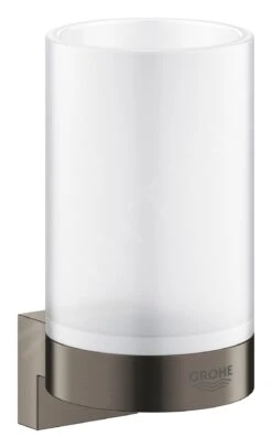 Grohe Selection - Glashouder, Geborsteld Hard Graphite 41027AL0 -Duravit || Geberit || Grohe Verkoopwinkel c2c8bbd18b53c3e9281b4605