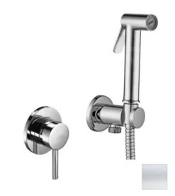 Paffoni Bidet Kit - Inbouw Bidetkraan, Met Handdouche En Inbouwdeel, Mat Wit KITDUP110BO