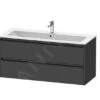 Duravit Ketho.2 - Wastafelkast 550x1210x480 Mm, 2 Laden, Grafiet Mat K25265049490000