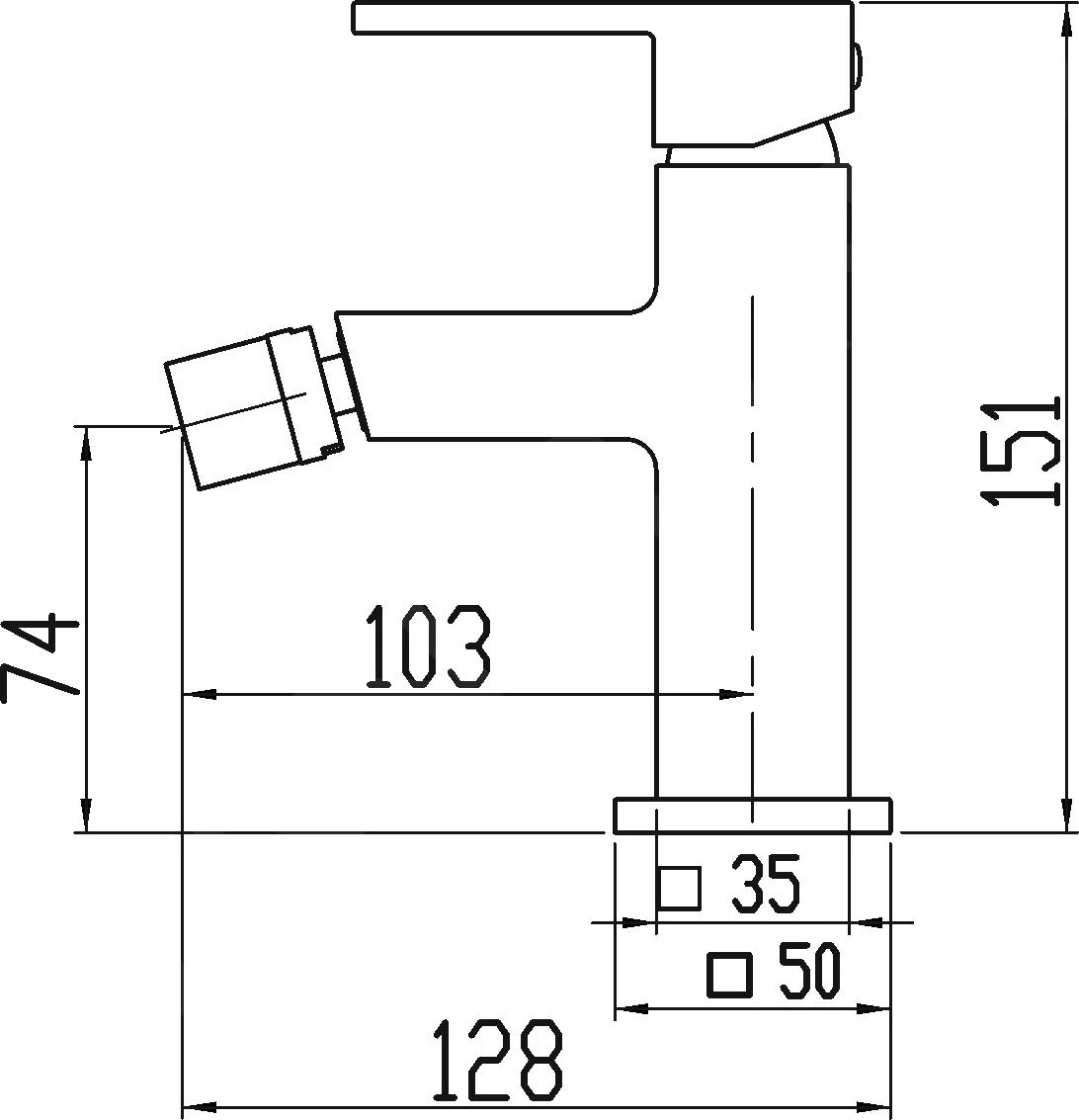 Novaservis Titania Cube - Bidetkraan Met Afvoergarnituur, Chroom 98811,0 2 Novaservis Titania Cube - Bidetkraan Met Afvoergarnituur, Chroom 98811,0 - Afbeelding 2