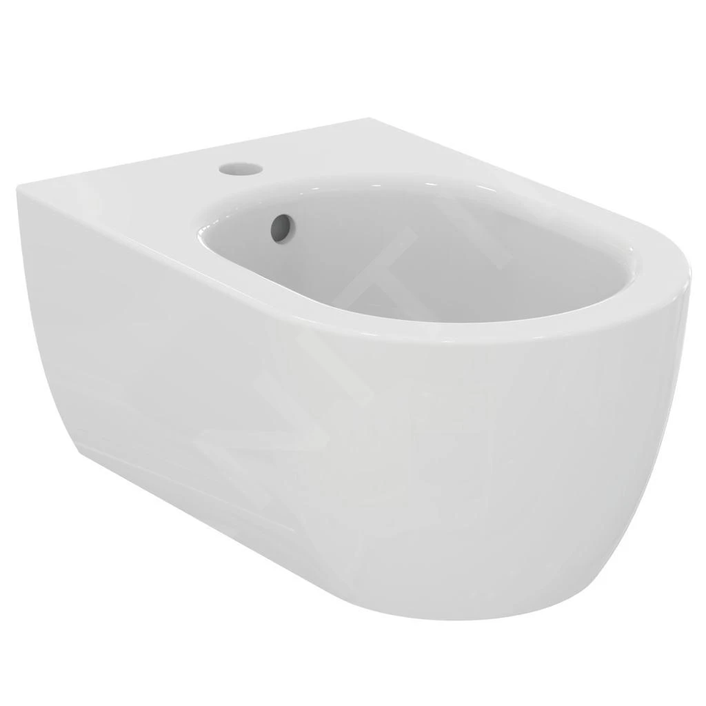 Ideal Standard Blend - Hangend Bidet, 355x540 Mm, Met Overloop, Met Kraangat, Wit T375001 1 Ideal Standard Blend - Hangend Bidet, 355x540 Mm, Met Overloop, Met Kraangat, Wit T375001