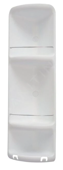 Sapho Gedy Badkameraccessoires - Ceasar Hoekplanchet Voor Douche 226x710x160 Mm, Wit 7081