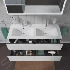 Duravit L-Cube - Wastafelonderkast 550x1290x481 Mm, 4 Laden, Glanzend Wit LC625902222 -Duravit || Geberit || Grohe Verkoopwinkel c472de2cff4494fb0f116271