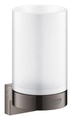 Grohe Selection - Glashouder, Hard Graphite 41027A00 -Duravit || Geberit || Grohe Verkoopwinkel c57ebc234a334badf8fe1f11