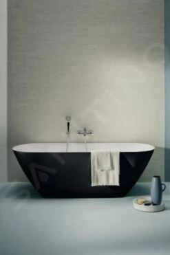 Laufen Lua - Vrijstaand Bad, 170x75 Cm, ClickClack, Zwart/wit H2200820640001 -Duravit || Geberit || Grohe Verkoopwinkel c624313a4572831da6794337