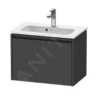 Duravit Ketho.2 - Wastafelkast 440x610x390 Mm, 1 Lade, Grafiet Mat K25055049490000