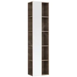 Geberit Citterio - Hoge Open Kast Met Spiegel 1600x400 Mm, Eik Grijsbruin 500.569.JJ.1