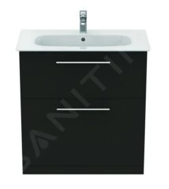 Ideal Standard I.Life A - Wastafelkast, 800x440x853 Mm, 2 Laden, Mat Carbon Grijs T5274NV -Duravit || Geberit || Grohe Verkoopwinkel c76789befbe26f34cf99777a