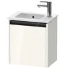 Duravit Ketho.2 - Wastafelkast 440x410x292 Mm, 1 Deur, Scharnieren Links, Glanzend Wit K25060L22220000