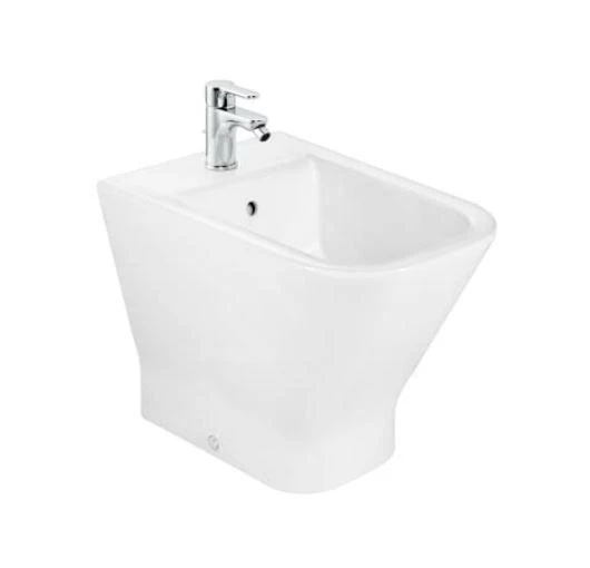 Roca The Gap - Staande Bidet, Met Overloop, Kraangat, Wit A357477000 1 Roca The Gap - Staande Bidet, Met Overloop, Kraangat, Wit A357477000