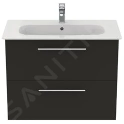 Ideal Standard I.Life A - Wastafelonderkast, 800x440x630 Mm, 2 Laden, Mat Carbon Grijs T5256NV -Duravit || Geberit || Grohe Verkoopwinkel c7c46c289cb49c1b41075dc3