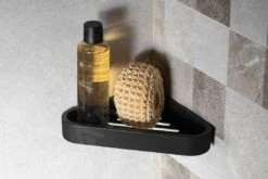 Sapho Gedy Smart - Hoekplanchet Voor Douche 171x30x216 Mm, Mat Zwart 328314 -Duravit || Geberit || Grohe Verkoopwinkel c8838121f3e130ab50011e10