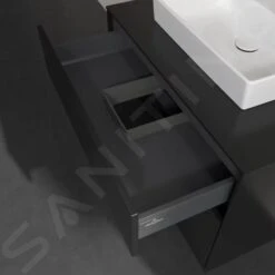 Villeroy & Boch Collaro - Wastafelkast, 800x548x500 Mm, 2 Laden, Mat Zwart C08000PD -Duravit || Geberit || Grohe Verkoopwinkel c9b3d475e2180df54acd0e29