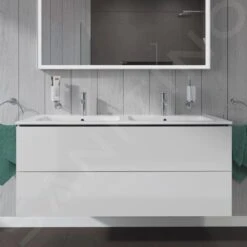Duravit L-Cube - Wastafelonderkast 550x1290x481 Mm, 2 Laden, Glanzend Wit LC625802222 -Duravit || Geberit || Grohe Verkoopwinkel c9e82fa566f3803f725e6df3