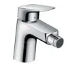 Hansgrohe Logis - Bidetkraan 70 Met Waste (trekstang), Chroom 71203000