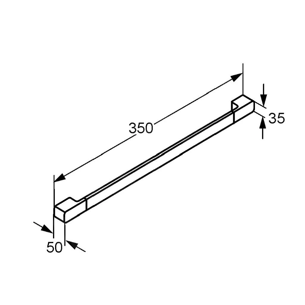 Kludi E2 - Badgreep, Chroom 4998105 2 Kludi E2 - Badgreep, Chroom 4998105 - Afbeelding 2
