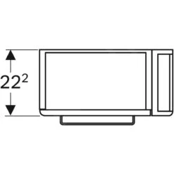 Geberit Selnova Compact - Wastafelkast, 448x252x604 Mm, 1 Deur, Scharnieren Links, Licht Grijs 501.497.00.1 -Duravit || Geberit || Grohe Verkoopwinkel d183bab0a2aa3dd55f5ec1c9