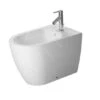 Duravit ME By Starck - Staand Bidet 370x600 Mm, Met Kraangat, WonderGliss, Mat Wit 22891032001