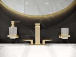 Hansgrohe AddStoris - Zeepdispenser Met Houder, Mat Glas/gepolijst Goud 41745990 -Duravit || Geberit || Grohe Verkoopwinkel d1d015017bcd64f3beaaa0c0