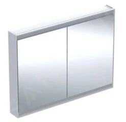 Geberit ONE - Spiegelkast Met LED-verlichting, 1200x900x150 Mm, 2 Deuren, Wit 505.815.00.2
