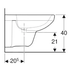 Geberit Selnova Square - Wandbidet, 530x350 Mm, Wit 500.271.01.1 -Duravit || Geberit || Grohe Verkoopwinkel d2d826ac7e124a794f1c52f9