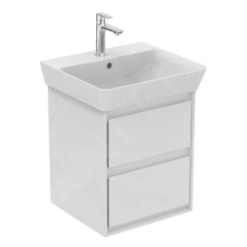 Ideal Standard Connect Air - Wastafelonderkast 430x402x517 Mm, Glanzend Wit/mat Wit Gelakt E1608B2 -Duravit || Geberit || Grohe Verkoopwinkel d3a8a5efcfd4a5d9e9078a8f