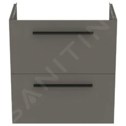 Ideal Standard I.Life S - Wastafelonderkast, 600x375x630 Mm, 2 Laden, Mat Kwartsgrijs T5293NG -Duravit || Geberit || Grohe Verkoopwinkel d3af4f412ba8bd55315aa849