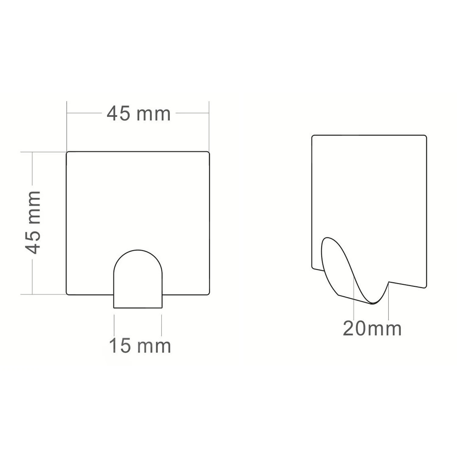 Sapho Accessoires - Zelfklevende Haak, 4st, Geborsteld RVS 33209 2 Sapho Accessoires - Zelfklevende Haak, 4st, Geborsteld RVS 33209 - Afbeelding 2