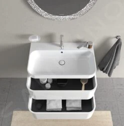 Duravit Happy D.2 Plus - Wastafelonderkast Met Wastafel 480x775x490 Mm, 2 Laden, Wit Hoogglans HP4637O2222 -Duravit || Geberit || Grohe Verkoopwinkel d55e7eaf5d753bed265c321b