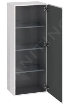 Duravit L-Cube - Hoge Badkamerkast 1320x500x363 Mm, Rechts, Glanzend Wit LC1179R2222 -Duravit || Geberit || Grohe Verkoopwinkel d5a06b1d0e9fa0230a72f8bb