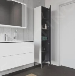 Duravit L-Cube - Hoge Kast 1760x400x363 Mm, Scharnieren Links, Wit Mat LC1180L1818 -Duravit || Geberit || Grohe Verkoopwinkel d642d30a187b1a7bdc27221b 1