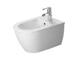 Duravit Darling New - Wandbidet, 1 Kraangat, Met WonderGliss, Alpine Wit 22491500001