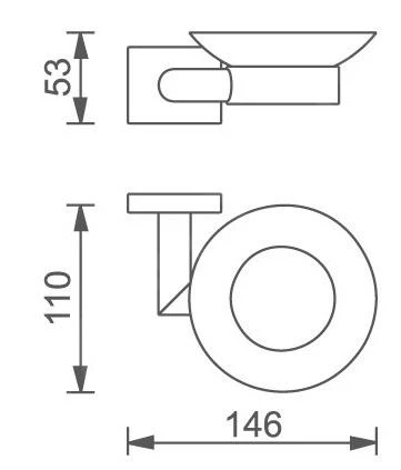 Novaservis Titania Elis - Zeephouder Met Houder, Melkglas/chroom 66436,0 2 Novaservis Titania Elis - Zeephouder Met Houder, Melkglas/chroom 66436,0 - Afbeelding 2