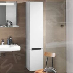 Villeroy & Boch Subway 2.0 - Hoge Badkamerkast, 1650x370x350 Mm, Scharnieren Links, Mat Wit A70900MS -Duravit || Geberit || Grohe Verkoopwinkel d8639442e1d88df46154de02
