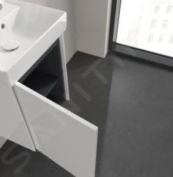 Villeroy & Boch Collaro - Wastafelonderkast, 410x546x344 Mm, 1 Deur, Scharnieren Links, Glossy White C00500DH -Duravit || Geberit || Grohe Verkoopwinkel dd33d968a505679a233f4995