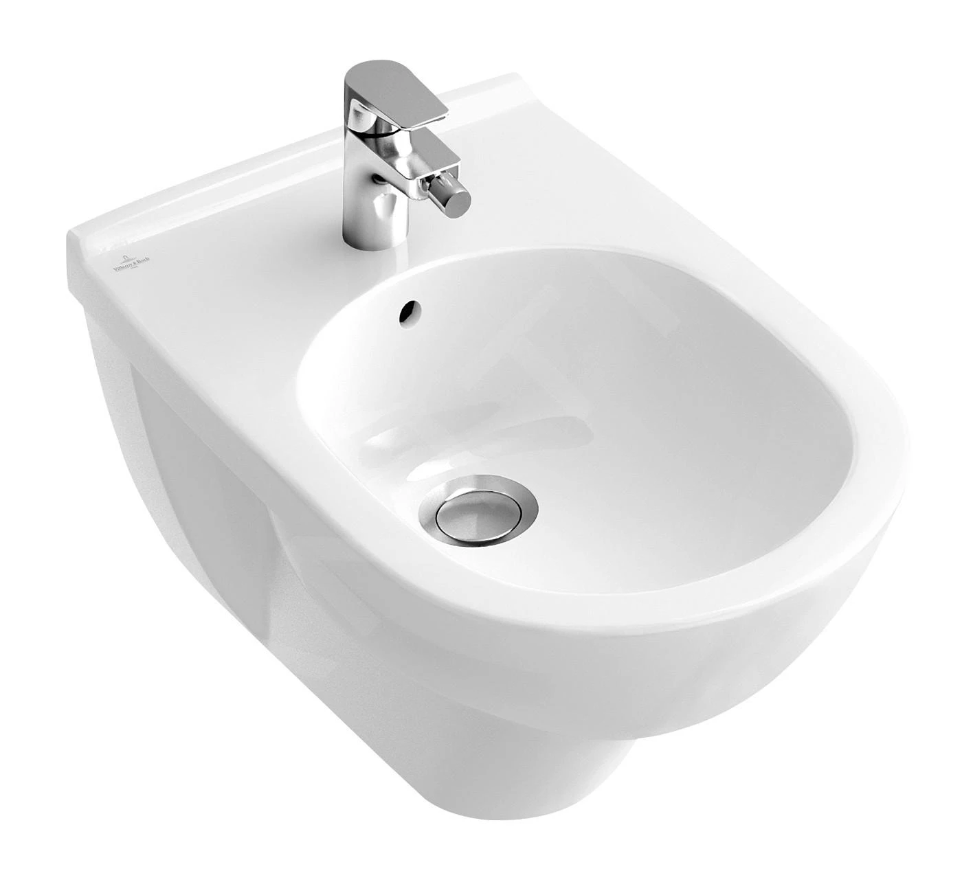 Villeroy & Boch O.novo - Wandbidet 360x560 Mm, Met Kraangat, Alpine Wit 54600001 1 Villeroy & Boch O.novo - Wandbidet 360x560 Mm, Met Kraangat, Alpine Wit 54600001