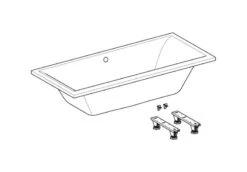 Geberit Selnova Square - Bad 1800x800x420mm, Wit 554.387.01.1 -Duravit || Geberit || Grohe Verkoopwinkel dff3f11d9ea472ae2a41f59d