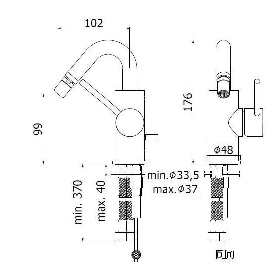 Paffoni Light - Bidetkraan, Chroom LIG938CR 2 Paffoni Light - Bidetkraan, Chroom LIG938CR - Afbeelding 2