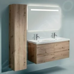 Laufen Lani - Hoge Kast 165x35 Cm, 1 Deur, Scharnieren Rechts, Eiken H4037221122671 -Duravit || Geberit || Grohe Verkoopwinkel e23c58a42e52b01b9bffed5b