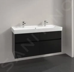 Villeroy & Boch Collaro - Wastafelkast, 1154x546x444 Mm, 4 Laden, Mat Zwart C01200PD -Duravit || Geberit || Grohe Verkoopwinkel e2a4f2338a2d5d6983d2a1d2
