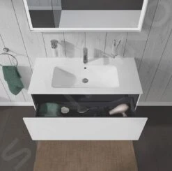 Duravit L-Cube - Wastafelonderkast 400x1020x481 Mm, 1 La, Glanzend Wit LC614202222 -Duravit || Geberit || Grohe Verkoopwinkel e40f19bd5f2f5e0b128a3074