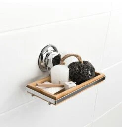 Compactor Bestlock - Zeephouder Met Zuignap, Bamboe/chroom RAN5806 -Duravit || Geberit || Grohe Verkoopwinkel e67878b2d2b631dbc3b9449c