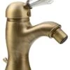 Sapho Kirké - Crystal Bidetkraan, Met Waste, Brons KI03KB