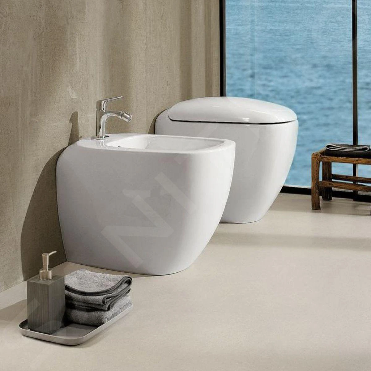 Geberit Citterio - Staande Bidet 560x310x360 Mm, KeraTect, Wit 500.538.01.1 3 Geberit Citterio - Staande Bidet 560x310x360 Mm, KeraTect, Wit 500.538.01.1 - Afbeelding 3