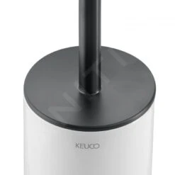 Keuco Edition 400 - WC-borstel Met Houder, Mat Glas/zwart Chroom Geborsteld 11564139000 -Duravit || Geberit || Grohe Verkoopwinkel e847dde3533289b7e6425acb