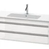 Duravit Ketho - Wastafelonderkast 480x1200x475 Mm, 2 Lades, Glanzend Wit KT643102222