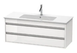 Duravit Ketho - Wastafelonderkast 480x1200x475 Mm, 2 Lades, Glanzend Wit KT643102222